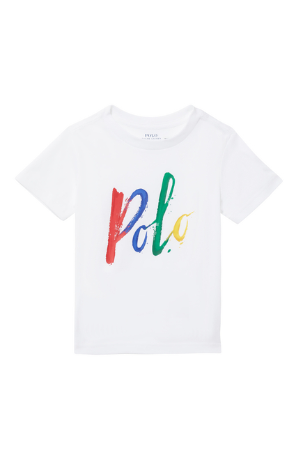 White Polo Logo T-Shirt